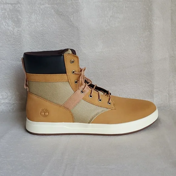 🆕️ TIMBERLAND Davis Square L/F Boot Wheat Nubuck Leather MEN'S SIZE: 13 - Picture 6 of 15
